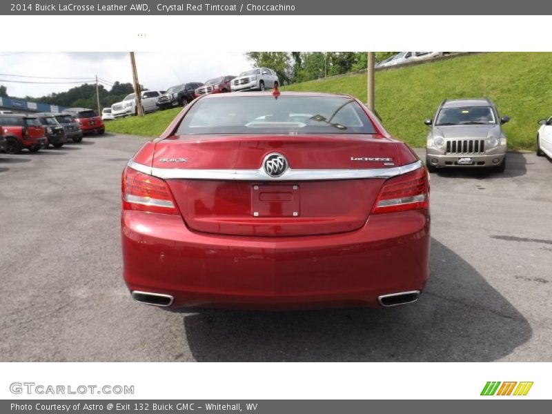 Crystal Red Tintcoat / Choccachino 2014 Buick LaCrosse Leather AWD