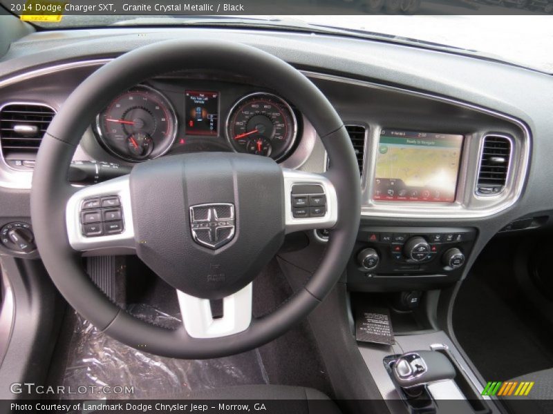 Granite Crystal Metallic / Black 2014 Dodge Charger SXT