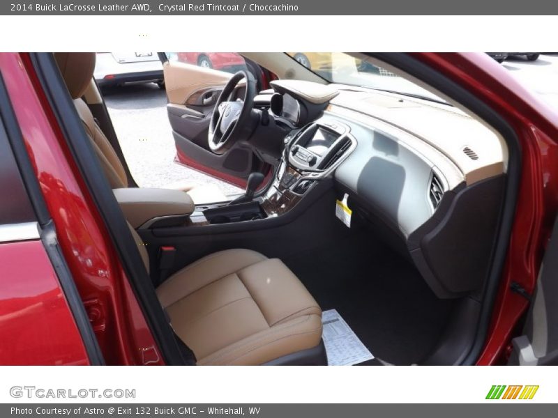Crystal Red Tintcoat / Choccachino 2014 Buick LaCrosse Leather AWD