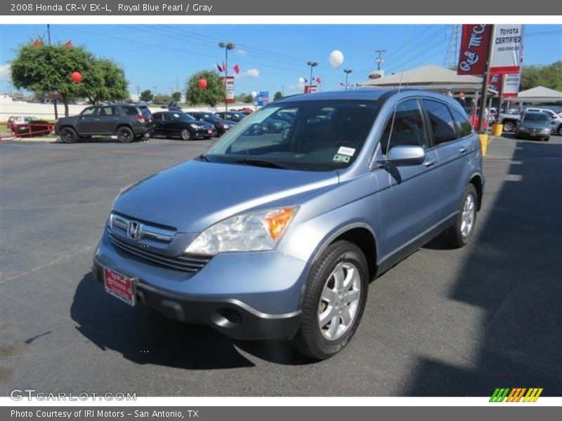 Royal Blue Pearl / Gray 2008 Honda CR-V EX-L