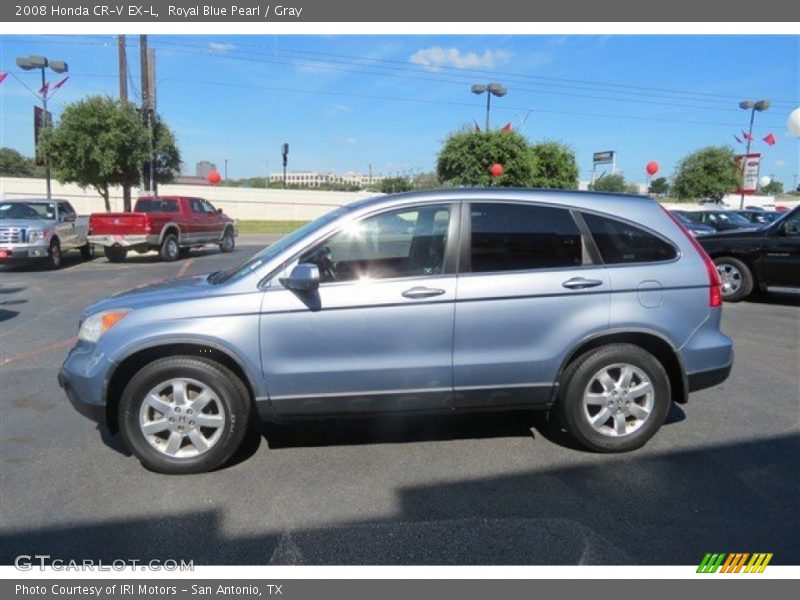 Royal Blue Pearl / Gray 2008 Honda CR-V EX-L