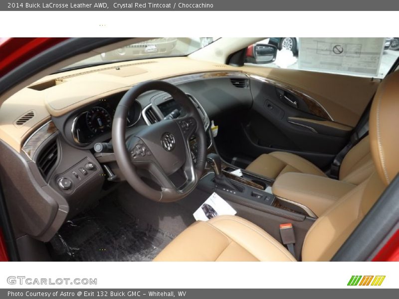 Crystal Red Tintcoat / Choccachino 2014 Buick LaCrosse Leather AWD