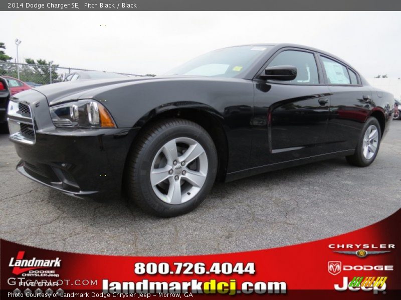 Pitch Black / Black 2014 Dodge Charger SE