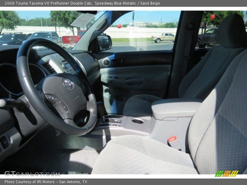 Speedway Blue Metallic / Sand Beige 2009 Toyota Tacoma V6 PreRunner Double Cab