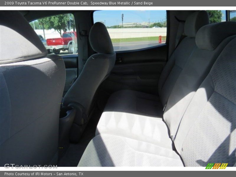 Speedway Blue Metallic / Sand Beige 2009 Toyota Tacoma V6 PreRunner Double Cab