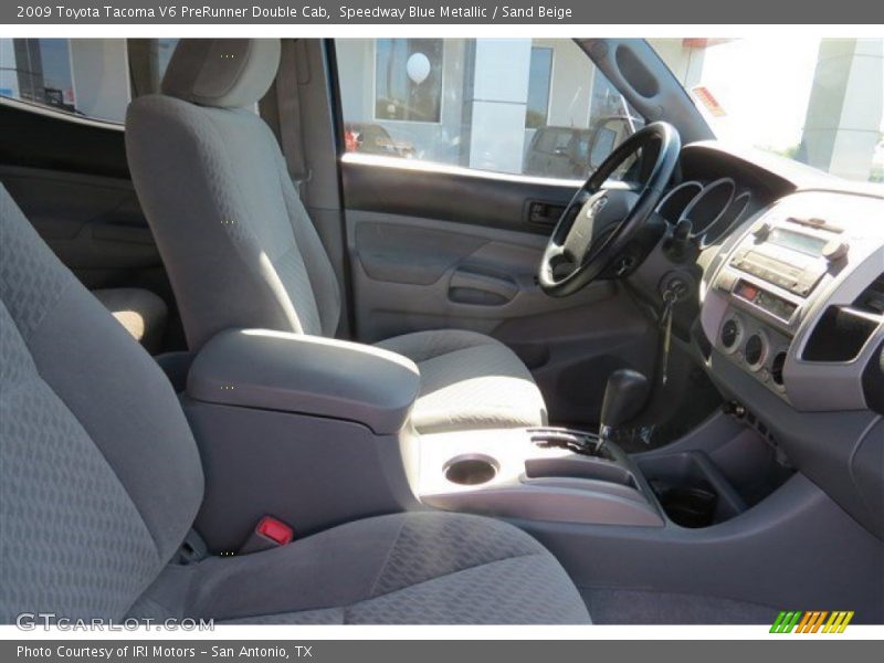 Speedway Blue Metallic / Sand Beige 2009 Toyota Tacoma V6 PreRunner Double Cab