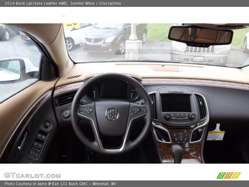 Summit White / Choccachino 2014 Buick LaCrosse Leather AWD