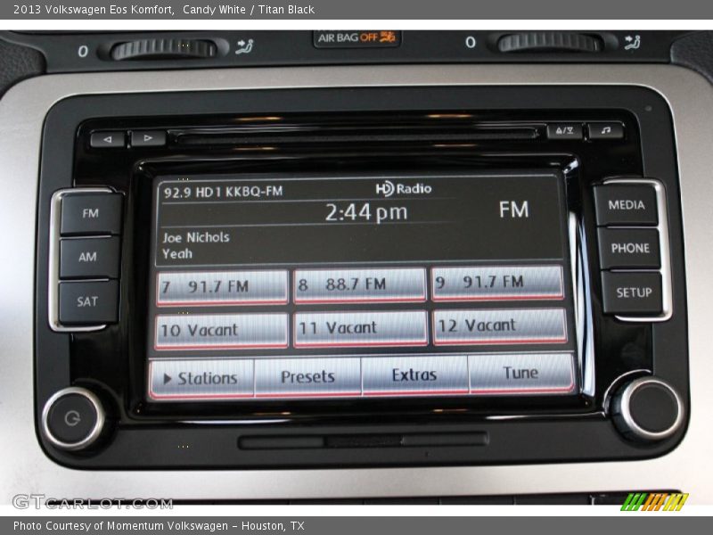 Candy White / Titan Black 2013 Volkswagen Eos Komfort