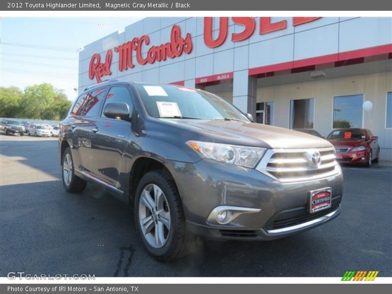 Magnetic Gray Metallic / Black 2012 Toyota Highlander Limited