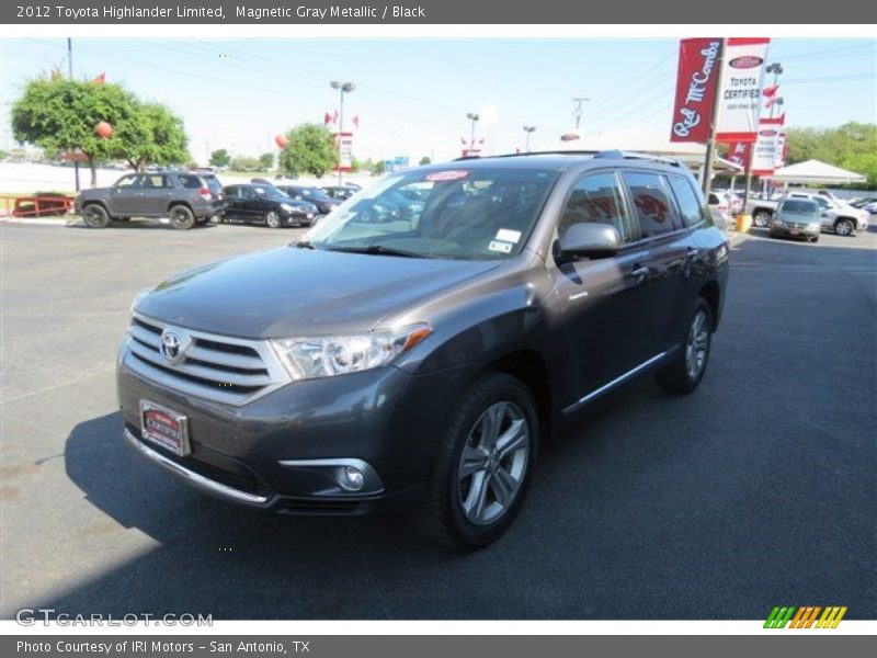 Magnetic Gray Metallic / Black 2012 Toyota Highlander Limited