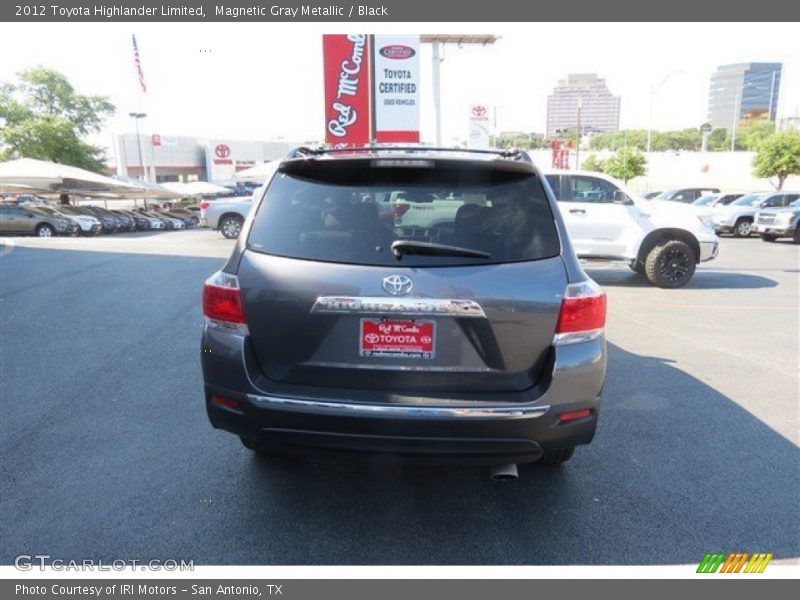 Magnetic Gray Metallic / Black 2012 Toyota Highlander Limited
