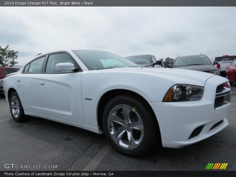 Bright White / Black 2014 Dodge Charger R/T Plus