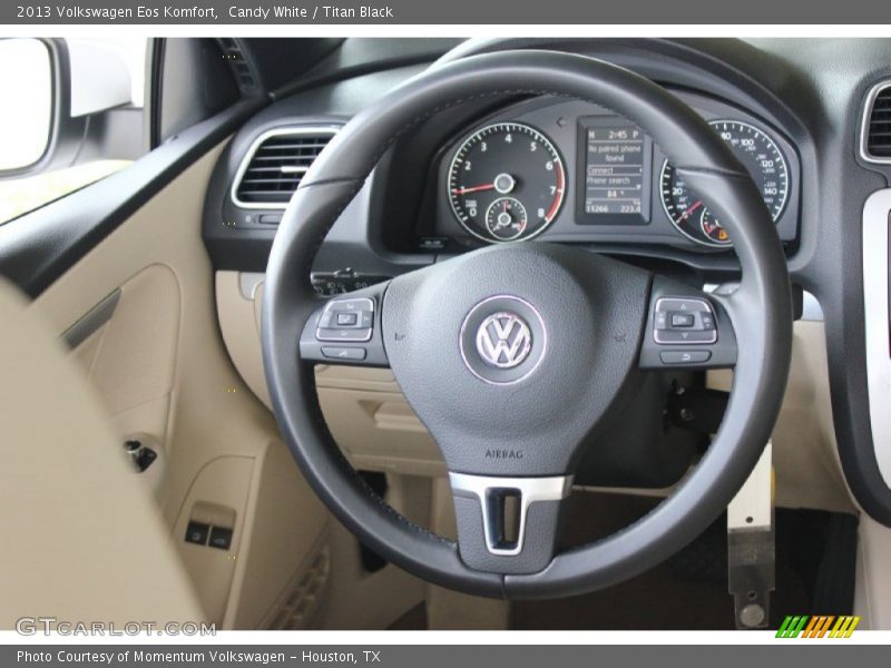 Candy White / Titan Black 2013 Volkswagen Eos Komfort