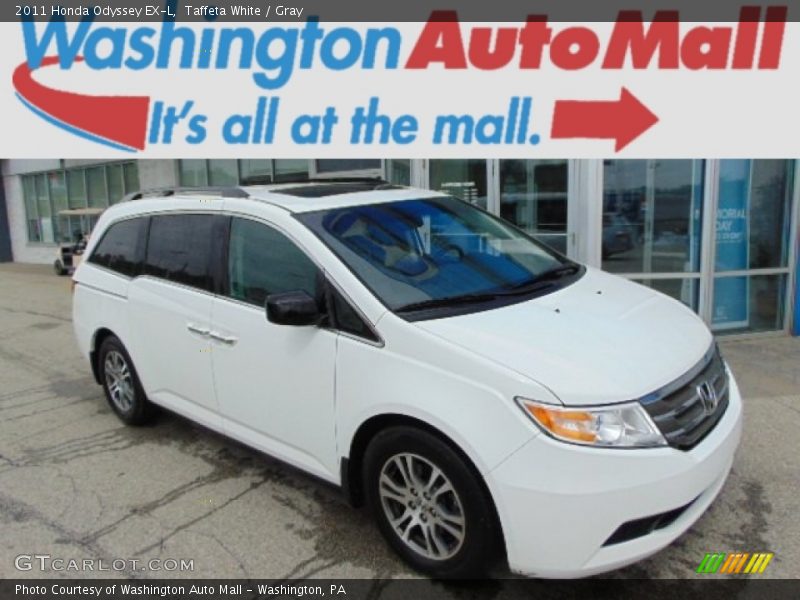 Taffeta White / Gray 2011 Honda Odyssey EX-L
