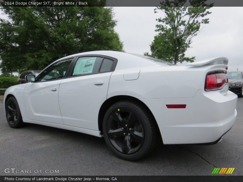 Bright White / Black 2014 Dodge Charger SXT