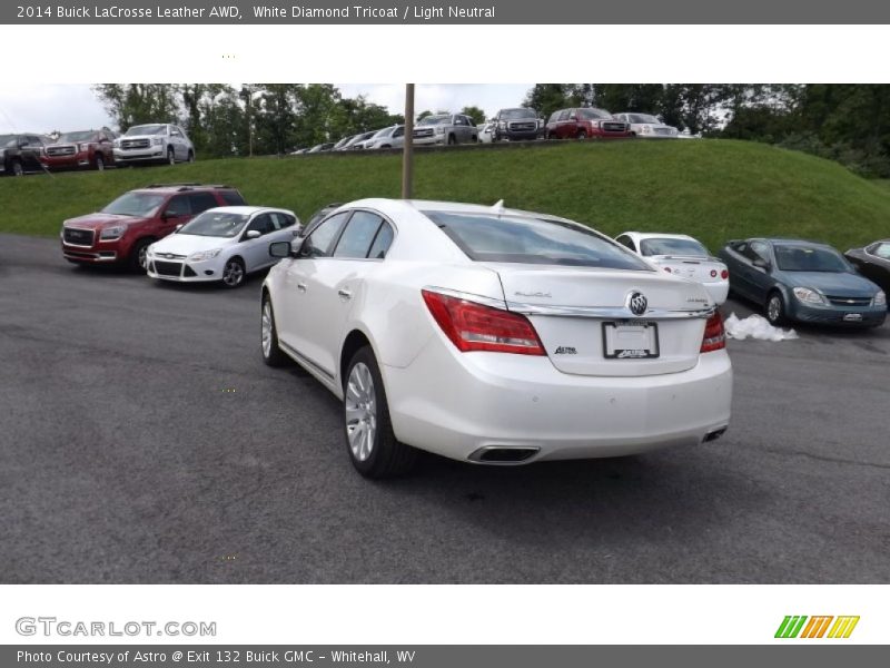 White Diamond Tricoat / Light Neutral 2014 Buick LaCrosse Leather AWD