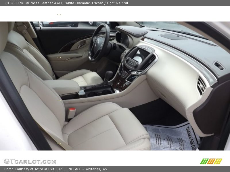 White Diamond Tricoat / Light Neutral 2014 Buick LaCrosse Leather AWD