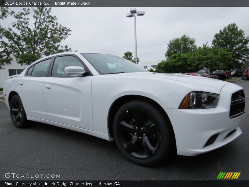 Bright White / Black 2014 Dodge Charger SXT