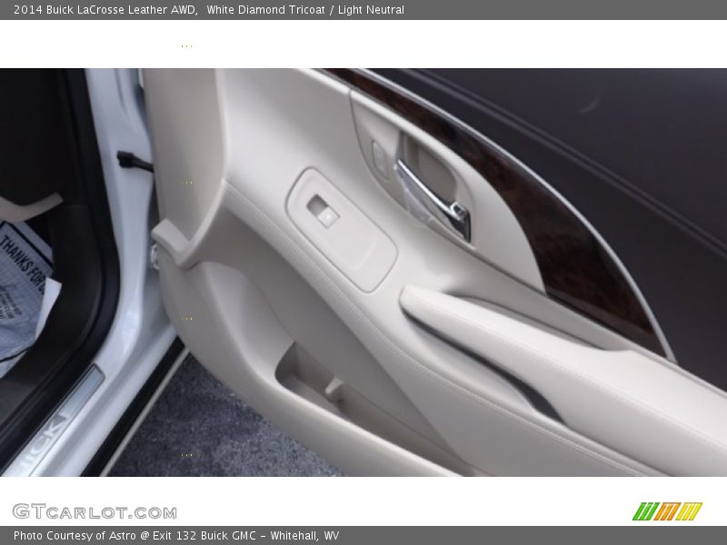 White Diamond Tricoat / Light Neutral 2014 Buick LaCrosse Leather AWD