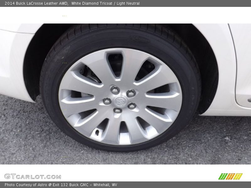 White Diamond Tricoat / Light Neutral 2014 Buick LaCrosse Leather AWD