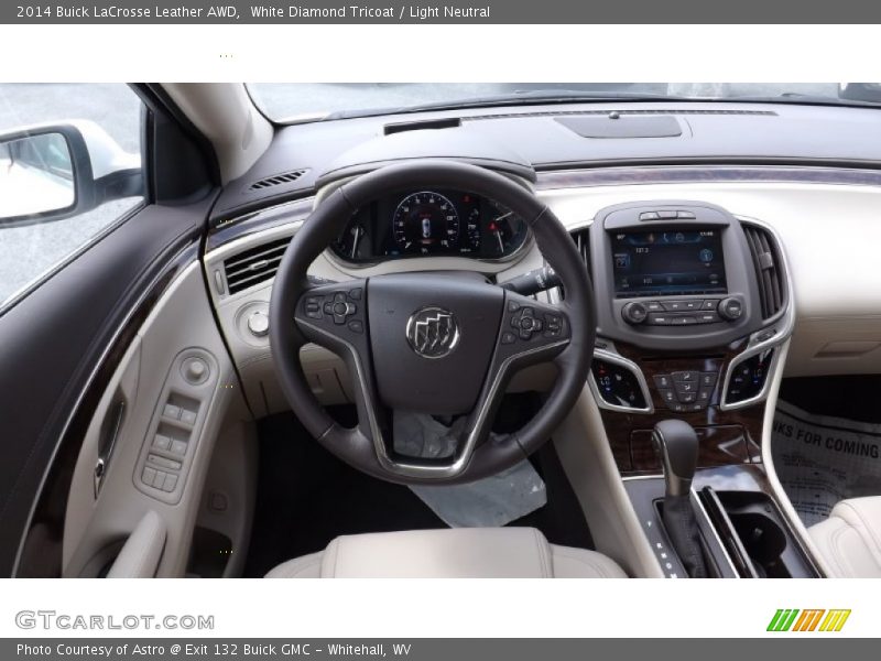 White Diamond Tricoat / Light Neutral 2014 Buick LaCrosse Leather AWD