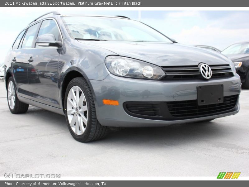 Platinum Gray Metallic / Titan Black 2011 Volkswagen Jetta SE SportWagen