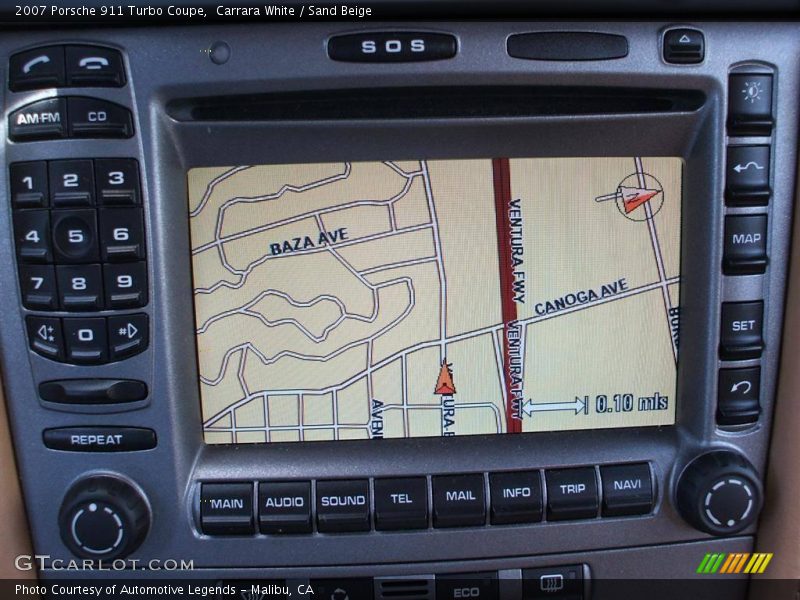 Carrara White / Sand Beige 2007 Porsche 911 Turbo Coupe