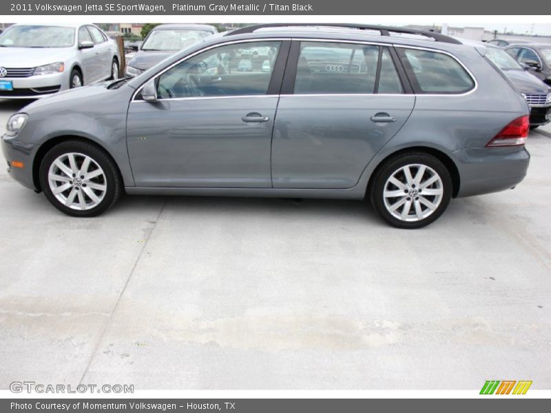 Platinum Gray Metallic / Titan Black 2011 Volkswagen Jetta SE SportWagen