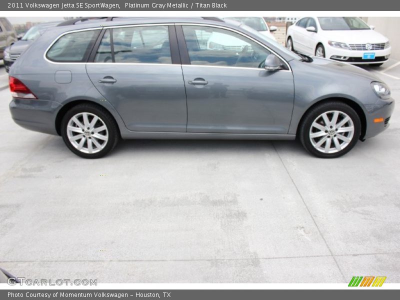 Platinum Gray Metallic / Titan Black 2011 Volkswagen Jetta SE SportWagen