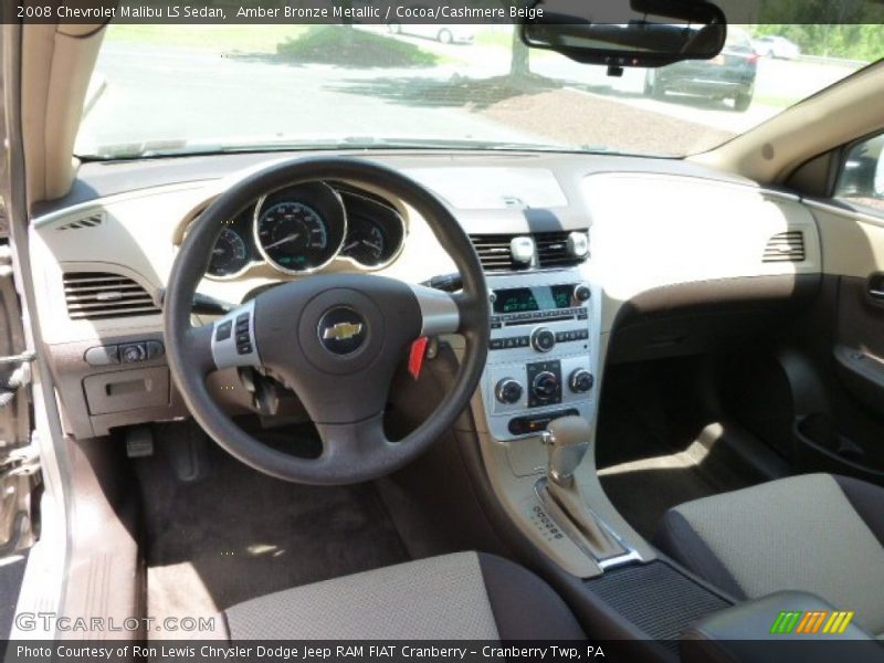 Amber Bronze Metallic / Cocoa/Cashmere Beige 2008 Chevrolet Malibu LS Sedan