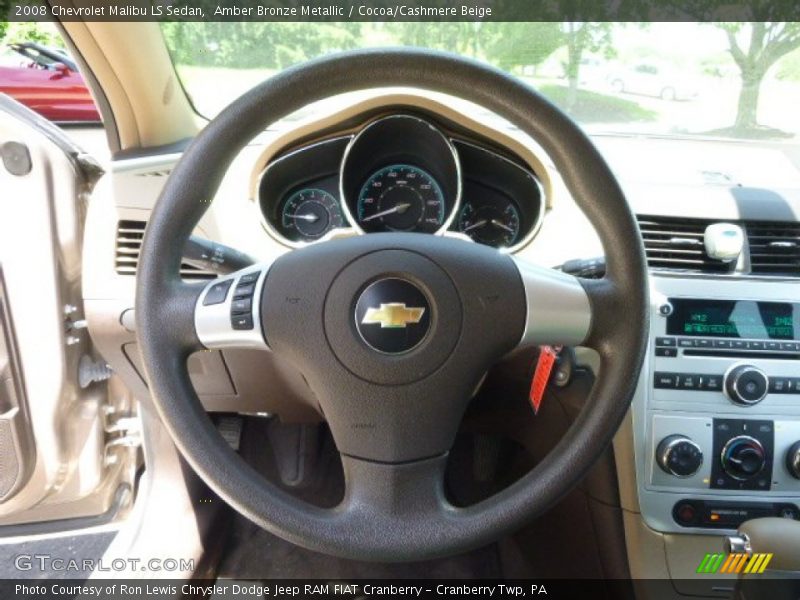 Amber Bronze Metallic / Cocoa/Cashmere Beige 2008 Chevrolet Malibu LS Sedan