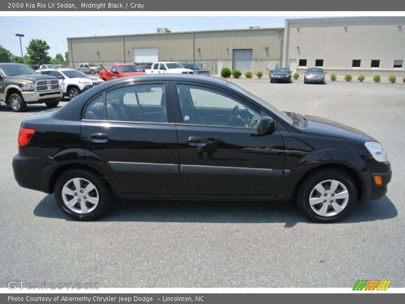 Midnight Black / Gray 2009 Kia Rio LX Sedan