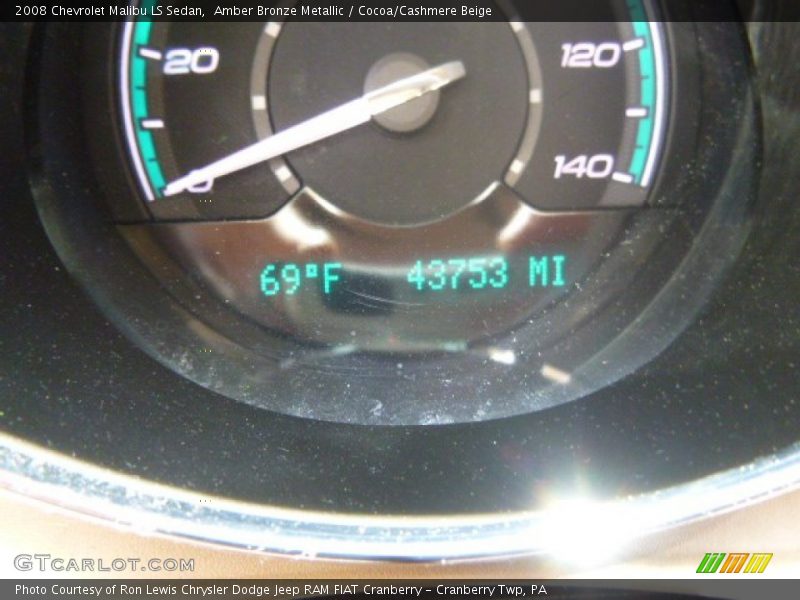 Amber Bronze Metallic / Cocoa/Cashmere Beige 2008 Chevrolet Malibu LS Sedan