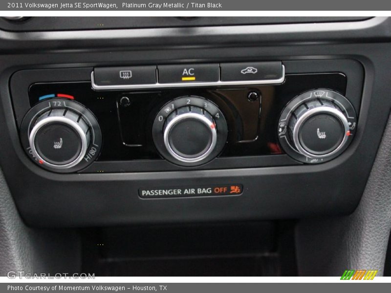 Platinum Gray Metallic / Titan Black 2011 Volkswagen Jetta SE SportWagen