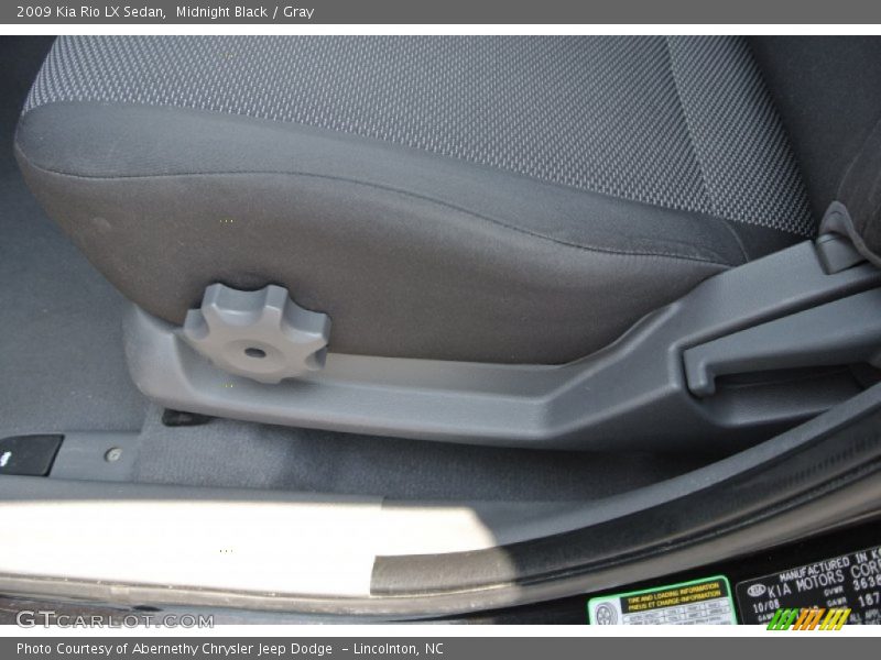 Midnight Black / Gray 2009 Kia Rio LX Sedan