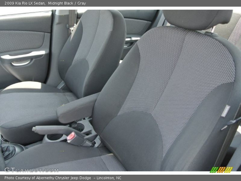 Midnight Black / Gray 2009 Kia Rio LX Sedan