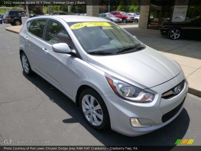 Ironman Silver / Black 2012 Hyundai Accent SE 5 Door