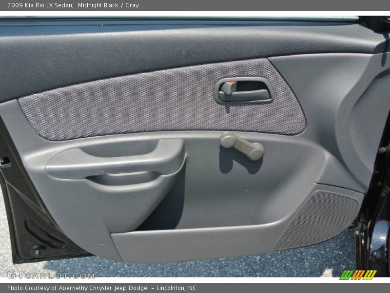 Midnight Black / Gray 2009 Kia Rio LX Sedan