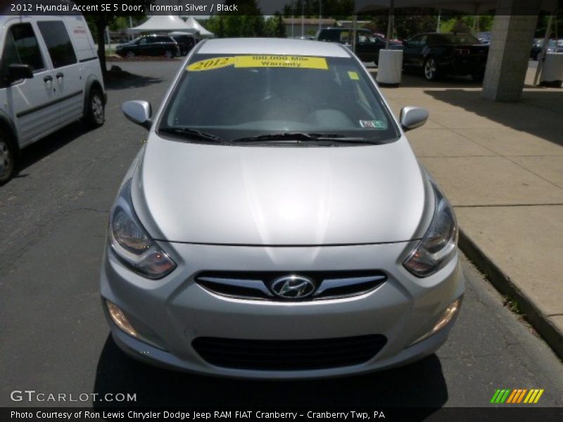 Ironman Silver / Black 2012 Hyundai Accent SE 5 Door