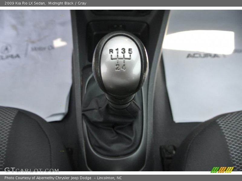 Midnight Black / Gray 2009 Kia Rio LX Sedan