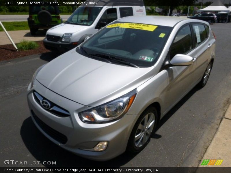 Ironman Silver / Black 2012 Hyundai Accent SE 5 Door