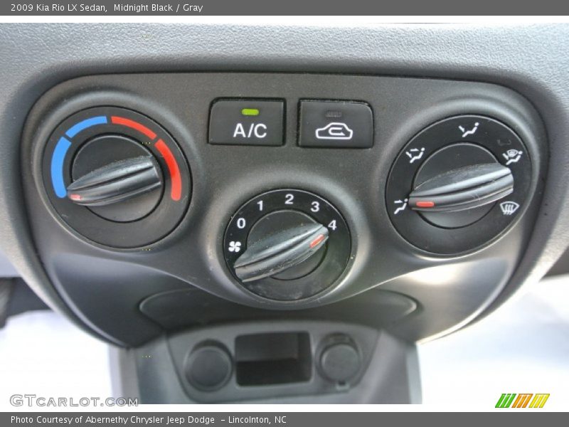 Midnight Black / Gray 2009 Kia Rio LX Sedan