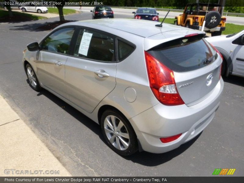 Ironman Silver / Black 2012 Hyundai Accent SE 5 Door