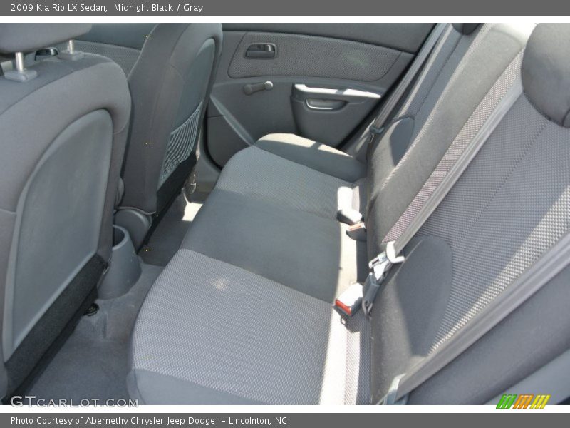 Midnight Black / Gray 2009 Kia Rio LX Sedan