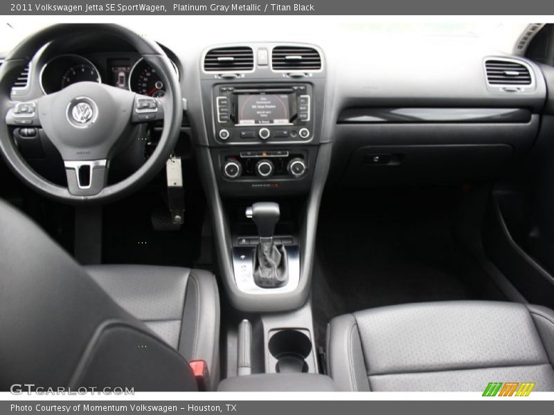 Platinum Gray Metallic / Titan Black 2011 Volkswagen Jetta SE SportWagen