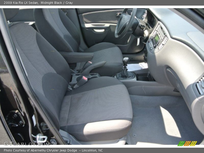 Midnight Black / Gray 2009 Kia Rio LX Sedan