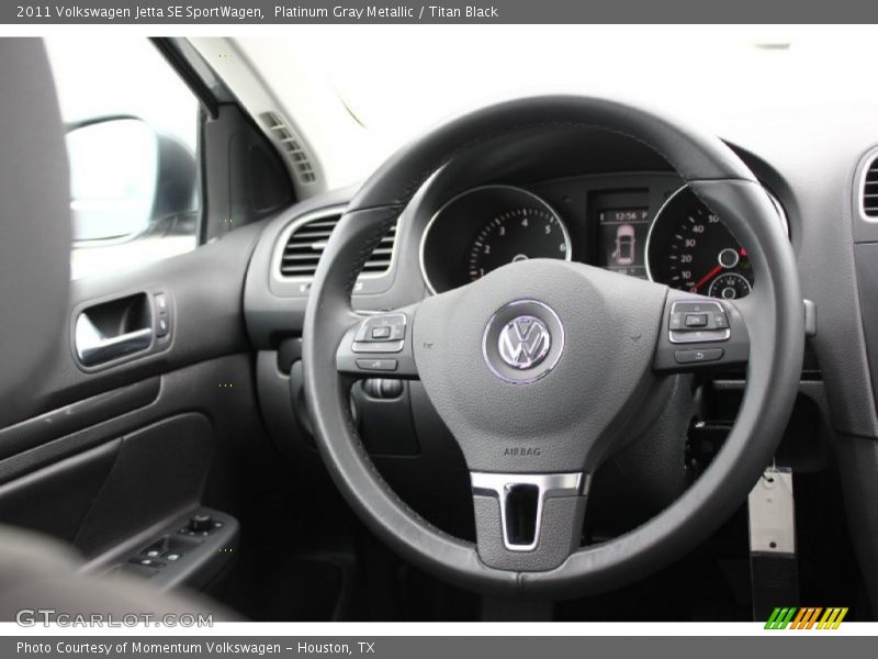 Platinum Gray Metallic / Titan Black 2011 Volkswagen Jetta SE SportWagen