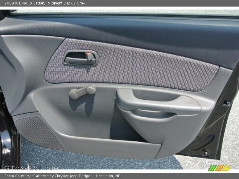 Midnight Black / Gray 2009 Kia Rio LX Sedan