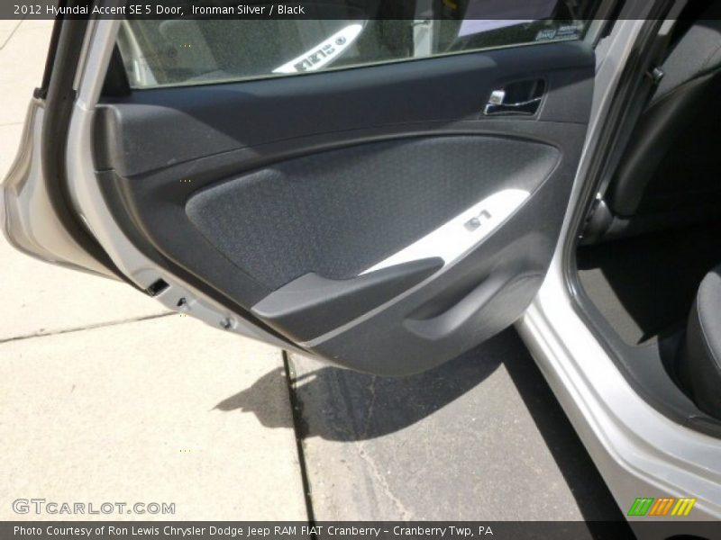 Ironman Silver / Black 2012 Hyundai Accent SE 5 Door