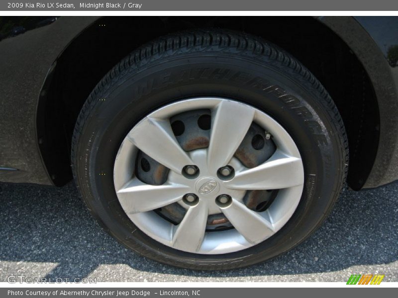 Midnight Black / Gray 2009 Kia Rio LX Sedan